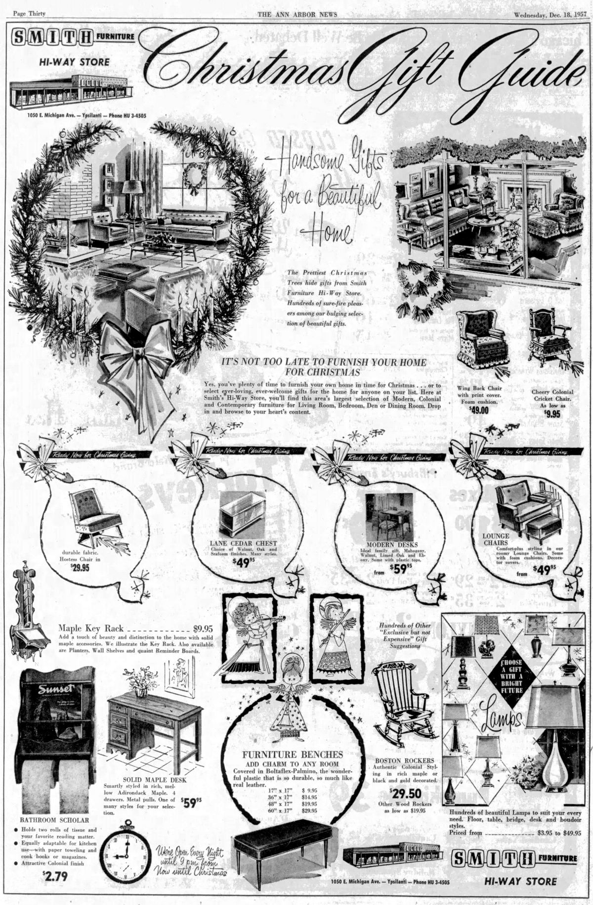 Smith Furniture - Dec 18 1957 Article (newer photo)